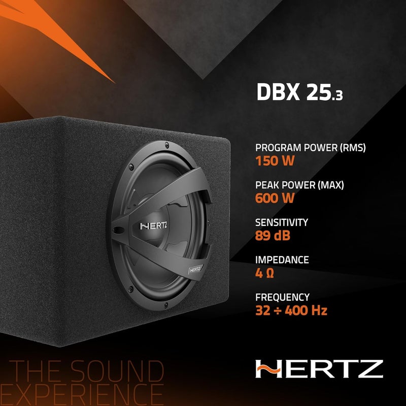 Hertz DBX 25.3 Car Subwoofer Bass Box, 600W - Image 5