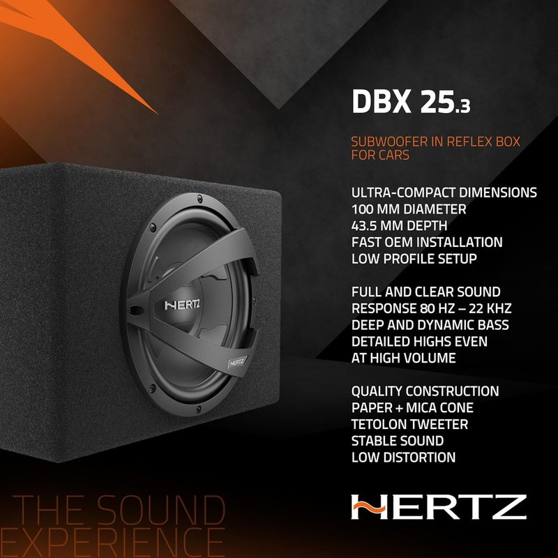 Hertz DBX 25.3 Car Subwoofer Bass Box, 600W - Image 4