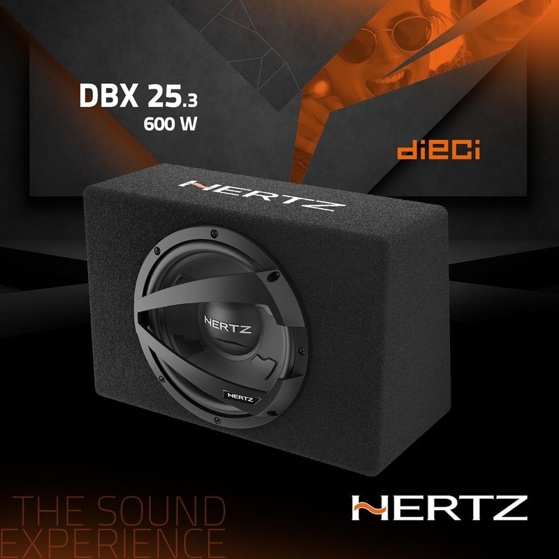 Hertz DBX 25.3 Car Subwoofer Bass Box, 600W - Image 3