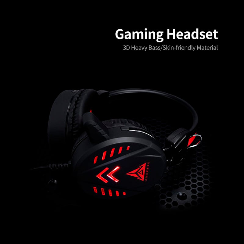 Dsfy USB Wired Keyboard Headset Black Monochrome Backlight - Two-Color Injection Molding Suspension Key Cap Design Waterproof Gaming Headset with Noise Reduction Microphone for PC Setup - Image 2