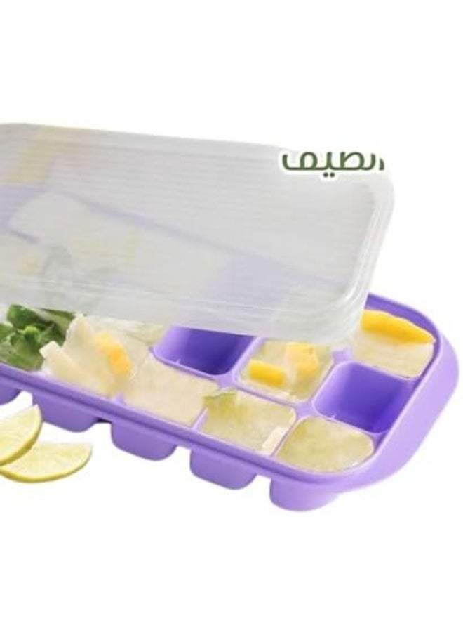 Generic - 2-Tier Ice Tray with Lid for Easy Ice Storage and Organization - Practical Design and Large Capacity P - Image 1