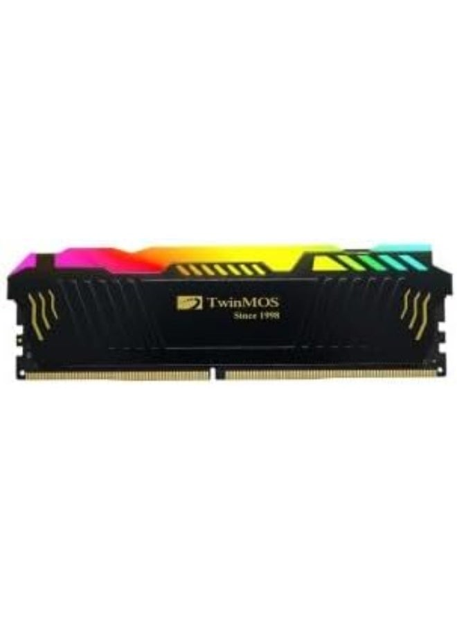 توين موس ذاكرة ألعاب TwinMO.S DDR4 سعة 8 جيجابايت، بتردد 3200 ميجاهرتز، CL16 RGB | ذاكرة سطح مكتب Concord PC4-25600 | إضاءة RGB | تبريد موزع حرارة من الألومنيوم | ذاكرة ألعاب DDR4 - Image 1