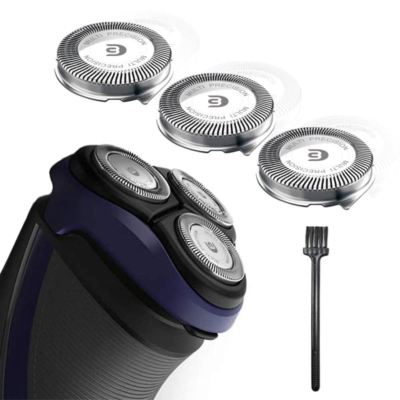 tuokiy SH30 Replacement Heads Compatible with Philips Norelco Series 3000, 2000, 1000 Shavers, SH30 Blades for Philips Norelco 3900, 3600, 2400 Shaver, 3 Pieces Pack - Image 1