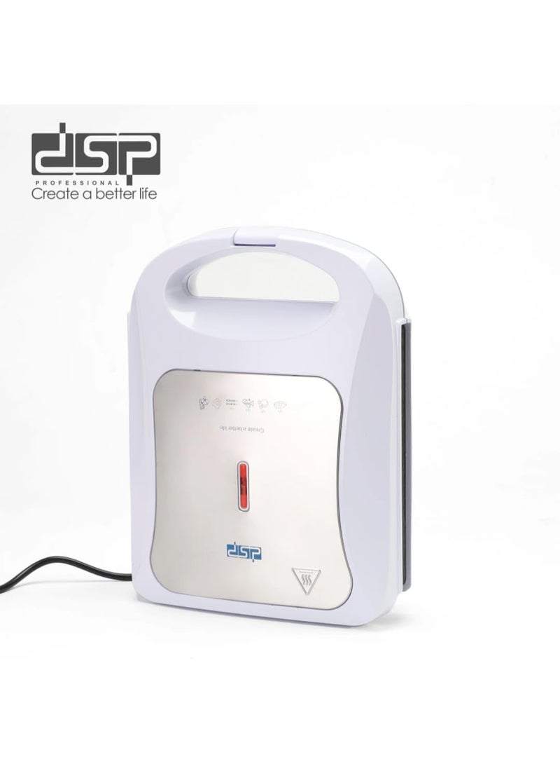 DSP Electric Sandwich Maker, 1200W, Non-Stick Grill Plate, Stainless Steel Body - Image 3