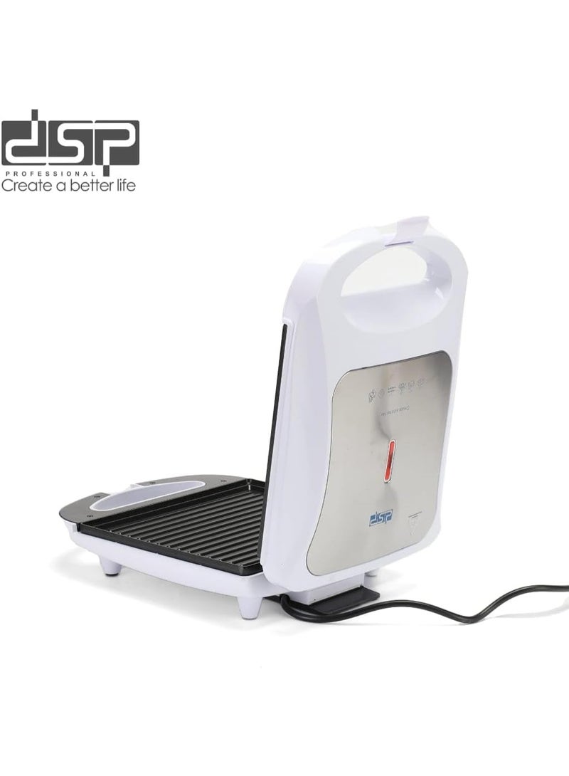 DSP Electric Sandwich Maker, 1200W, Non-Stick Grill Plate, Stainless Steel Body - Image 5