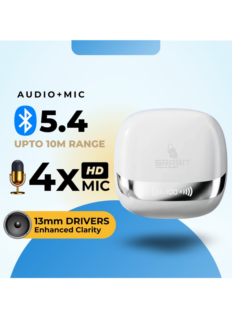 GTUNES-HARMONY True Wireless Earbuds – 42dB ANC, Quad-Mic, 6H Playtime, Premium Sound, Fast Charging