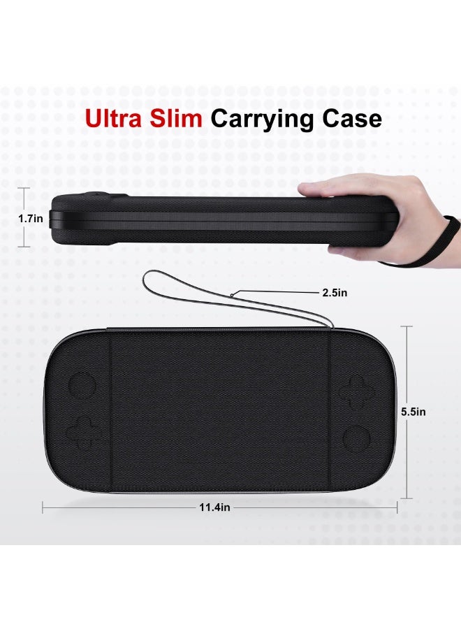 ألعاب ستارترك حقيبة حمل لوحدة تحكم نينتندو سويتش 2 2025، حقيبة حمل لوحدة تحكم سويتش 2 2025، حقيبة صلبة للسفر مع 12 فتحة لبطاقات الألعاب وواقي شاشة واحد، حقيبة حماية لوحدة تحكم سويتش 2 وملحقات الألعاب - Image 4