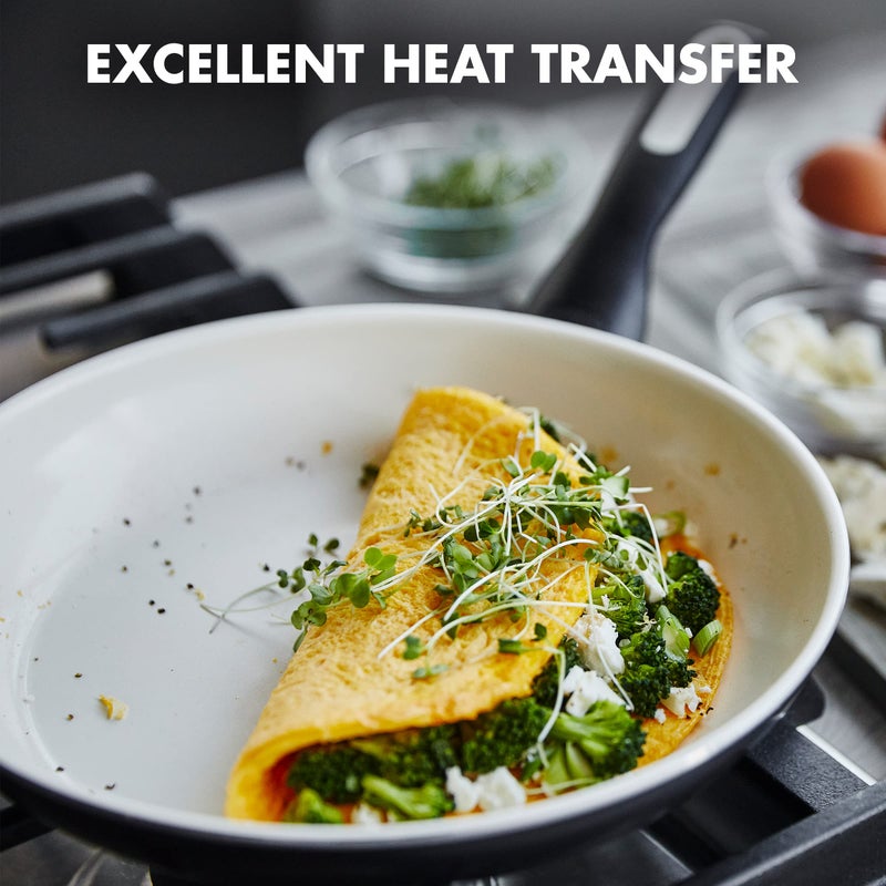 GreenPan Rio Healthy Ceramic Nonstick 12" Frying Pan Skillet, PFAS-Free, Dishwasher Safe, Black - Image 2