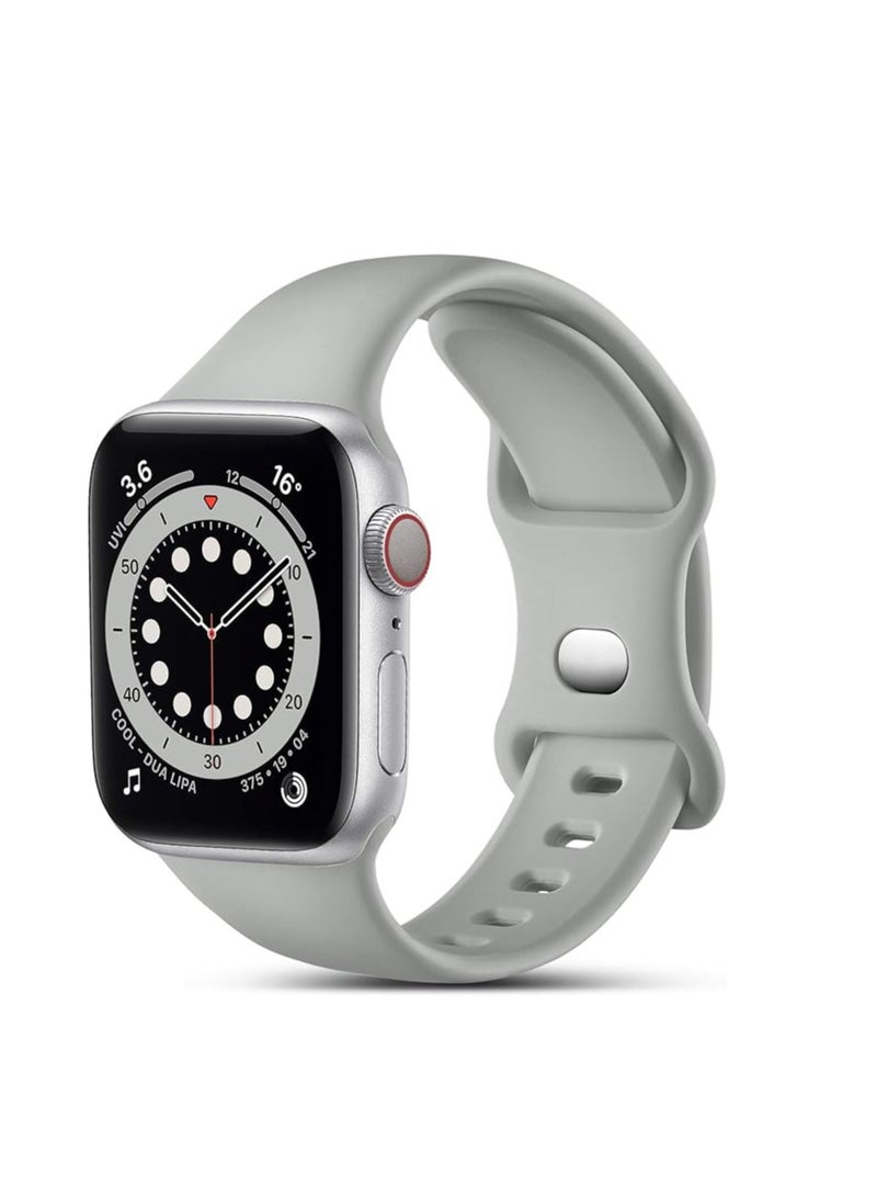 Strap Silicone Band For Apple Watch 45mm / 44mm / 42mm /49mm Series 1/2/3/4/5/6/7/8/SE Replacement Strap Wristband Bracelet Compatible with 45 mm/ 44 mm / 42 mm/49mm - Image 1