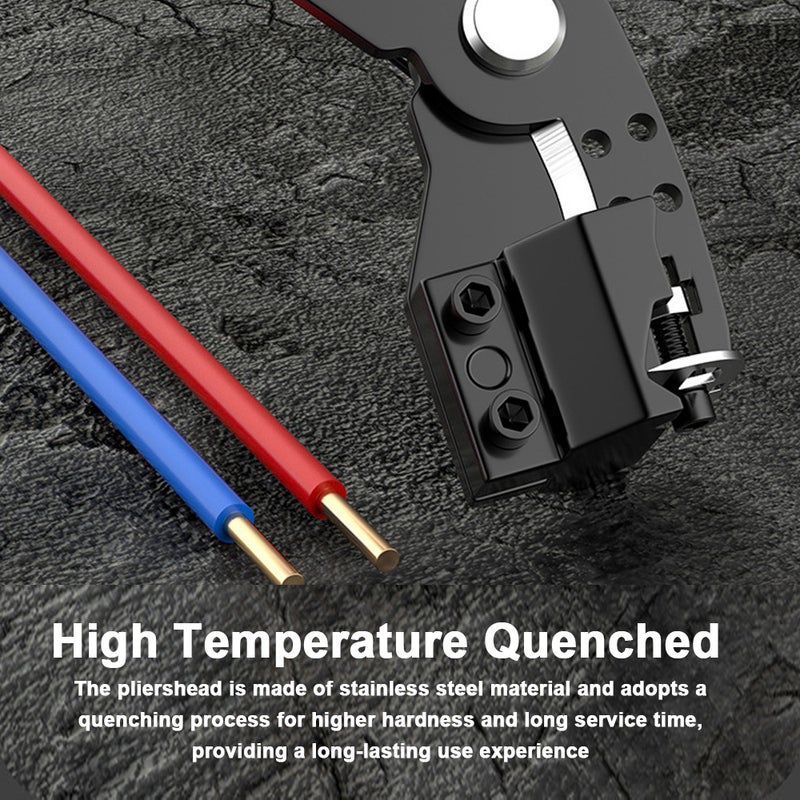 28in1 Multifunctional Wire Stripper Professional Wire Stripping Tool Portable Electric Cable Cutter Electrician Crimping Pliers with Metal Locking Buckle for Home Appliance Maintenance - Image 2