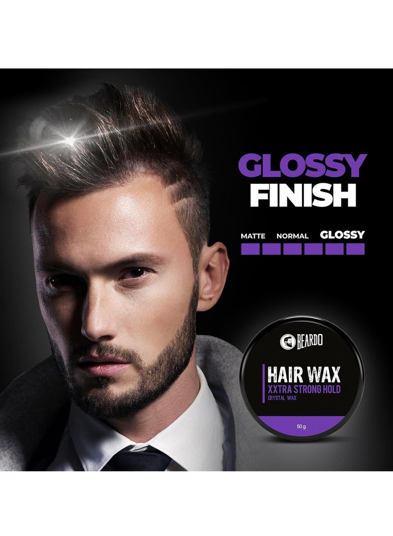 بيردو شمع الشعر بيردو اكسترا سترونج هولد، 50 جم | شمع كريستال للشعر للرجال | شمع الشعر للرجال | شمع تصفيف الشعر للحصول على لمسة نهائية لامعة ولامعة | شمع تثبيت قوي جدًا - Image 3