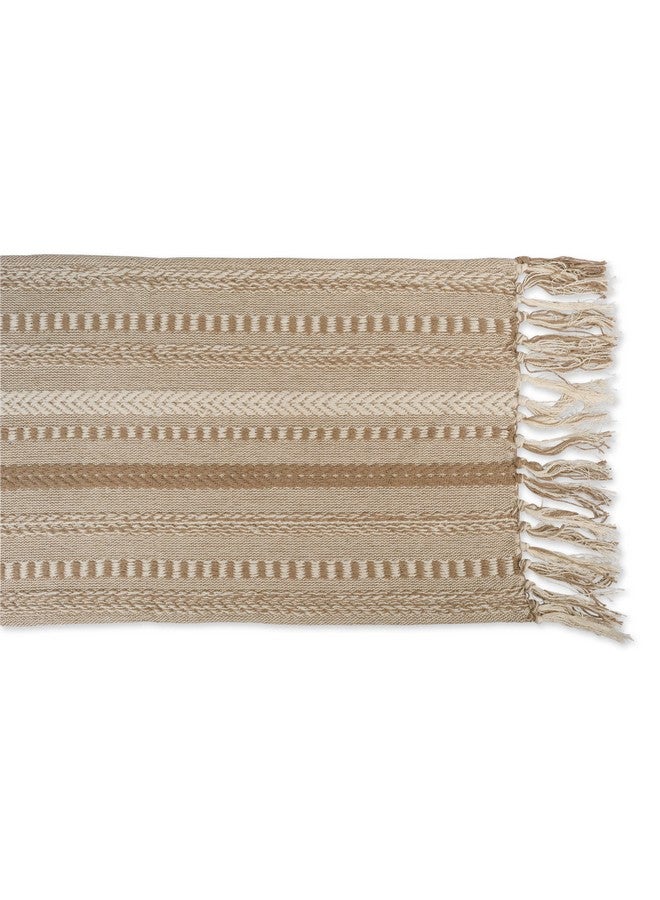 DII CAMZ38883 Stone Braided Stripe Table Runner 15 x 72 - Image 2