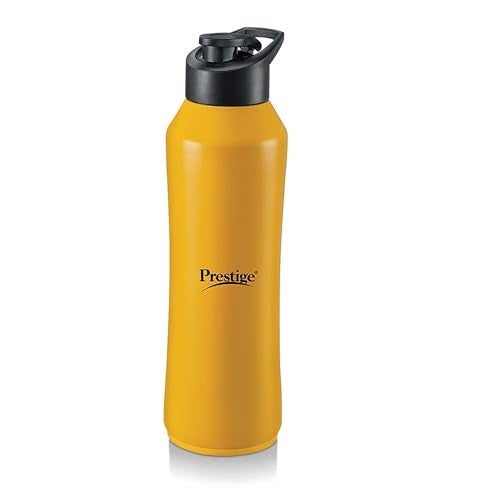 Prestige PSSB 02 SS Single Walled Stainless Steel Water Bottle 1L, Multicolor-Pack of 1(Assorted) - Image 1