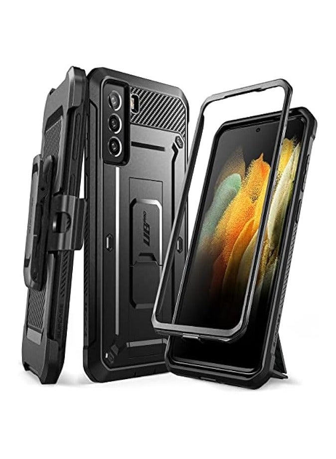 SUPCASE Unicorn Beetle Pro Series Case Designed For Galaxy S21+ Plus 5G (2021 Release), Full-Body Dual Layer Rugged Holster & Kickstand Case, Without Built-in Screen Protector - Black - Image 1