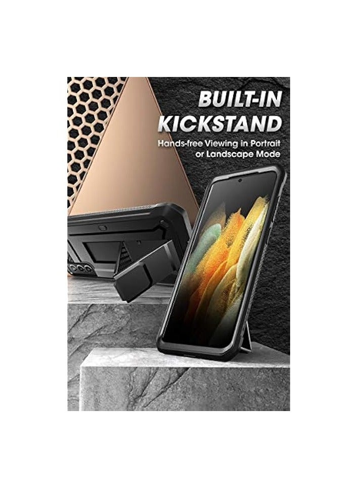 SUPCASE Unicorn Beetle Pro Series Case Designed For Galaxy S21+ Plus 5G (2021 Release), Full-Body Dual Layer Rugged Holster & Kickstand Case, Without Built-in Screen Protector - Black - Image 3