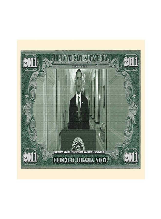 American Art Classics Barack Obama 2011 Commemorative Dollar Bill Collectible in Currency Holder - Image 3