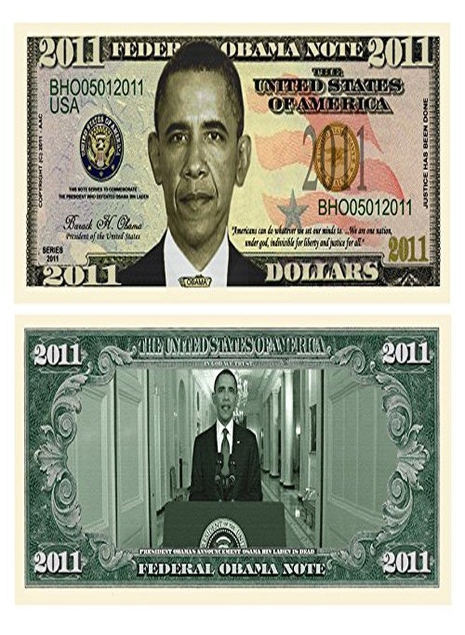 American Art Classics Barack Obama 2011 Commemorative Dollar Bill Collectible in Currency Holder - Image 1