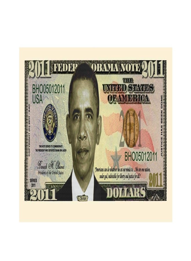 American Art Classics Barack Obama 2011 Commemorative Dollar Bill Collectible in Currency Holder - Image 2
