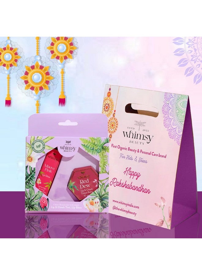 Whimsy Beauty 2 Pcs Organic Lip Colors Combo for Girls|Safe liquid lipstick|Lip gloss for young girls|Hydrating and Nourishing Lip Cheek Tint, Non-sticky & Lightweight Lip Gloss|Girls Lipcarr - Image 1