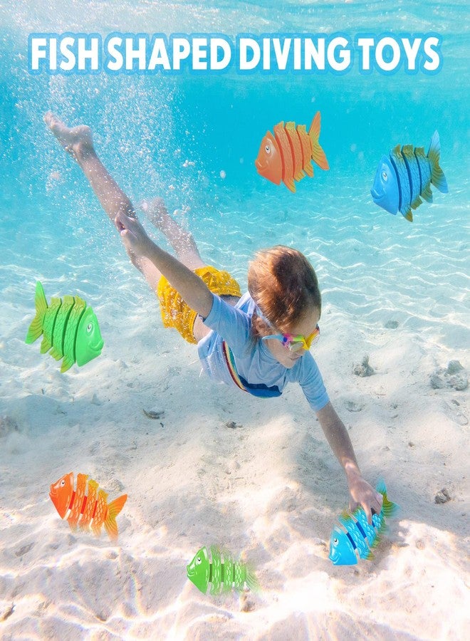Tarpop 30 Pcs Pool Toys Fish Toy Pool Diving Toys Underwater Fish Sinking Toys Swimming Pool Toys Bath Toys for Girls Boys Pool Party Favors Summer Swimming Games Supplies Training Gift - Image 5