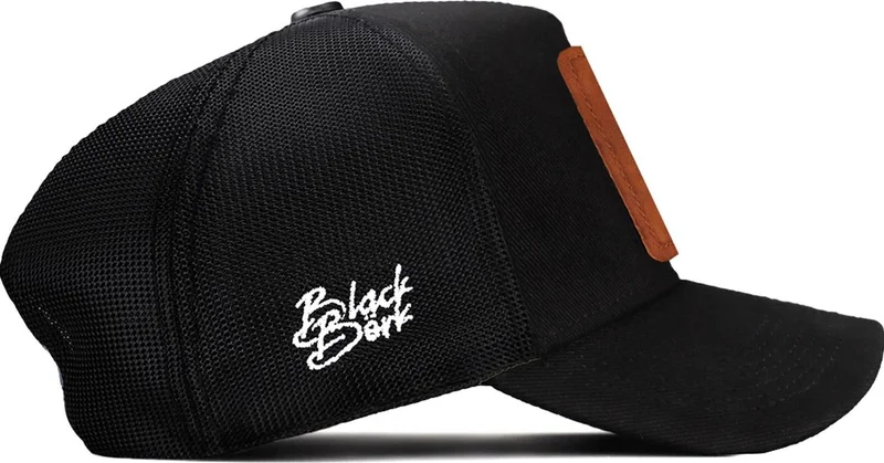 Black Börk V2 Trucker Limited Edition - Unisex Black Hat (Cap) with 5 Code Logo