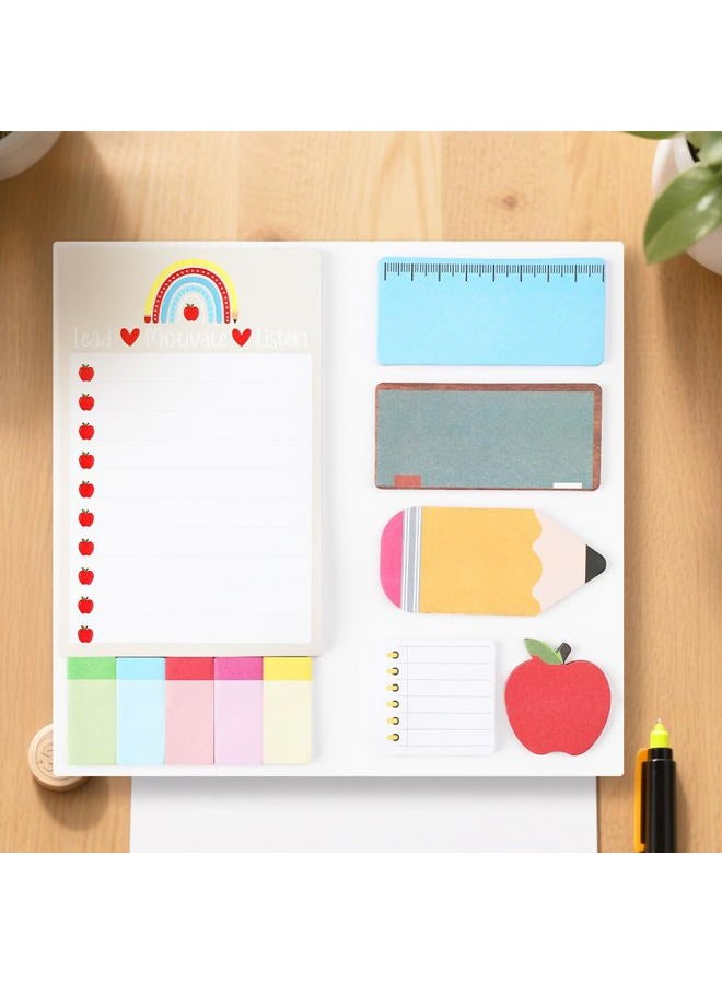 QPIXVB Teacher Sticky Notes,Teacher Gifts,Teachers Appreciation Gifts,Blackboard Self-Sticky Notes Set Cute,School Office Supplies,Halloween Thanksgiving Teachers Gift - Image 5