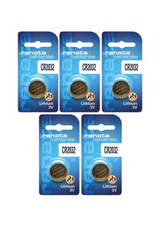 Renata 5-Pieces Renata CR2032 Lithium 3V Batteries  - Image 1
