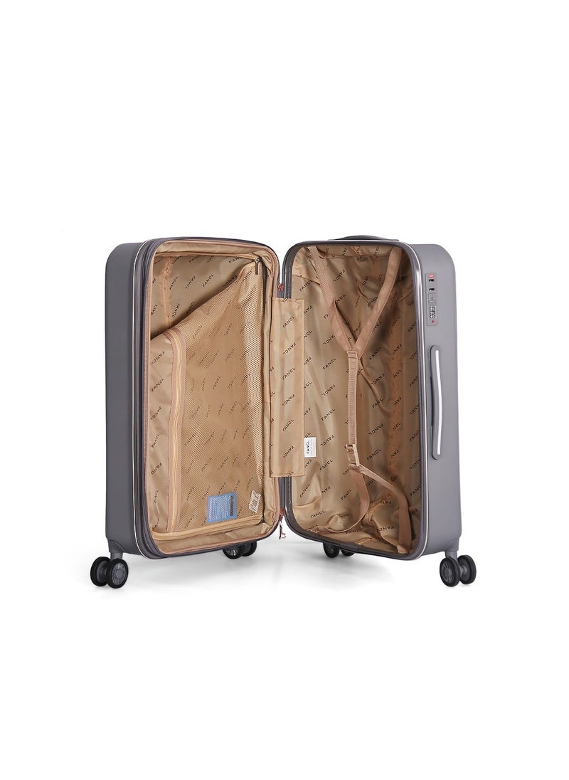 Fancl - Fancl Hardshell Luggage Trolley 4 pcs Set,Grey - Image 1