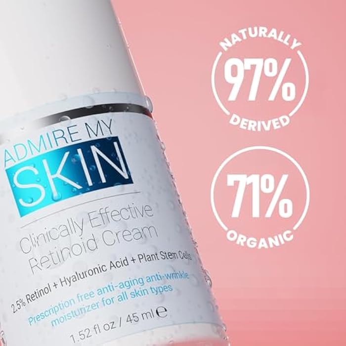 Admire My Skin Potent Retinoid Cream - Anti Aging Retinol Cream Moisturizer to Help Clear Acne Prone Skin, Eliminate Wrinkles and Provide You With That Healthy Youthful Glow - Image 4