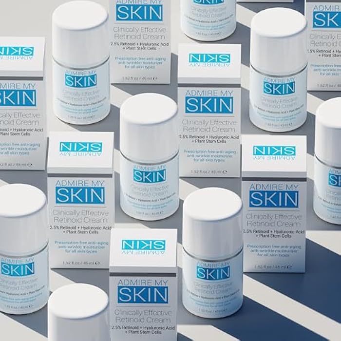 Admire My Skin Potent Retinoid Cream - Anti Aging Retinol Cream Moisturizer to Help Clear Acne Prone Skin, Eliminate Wrinkles and Provide You With That Healthy Youthful Glow - Image 3