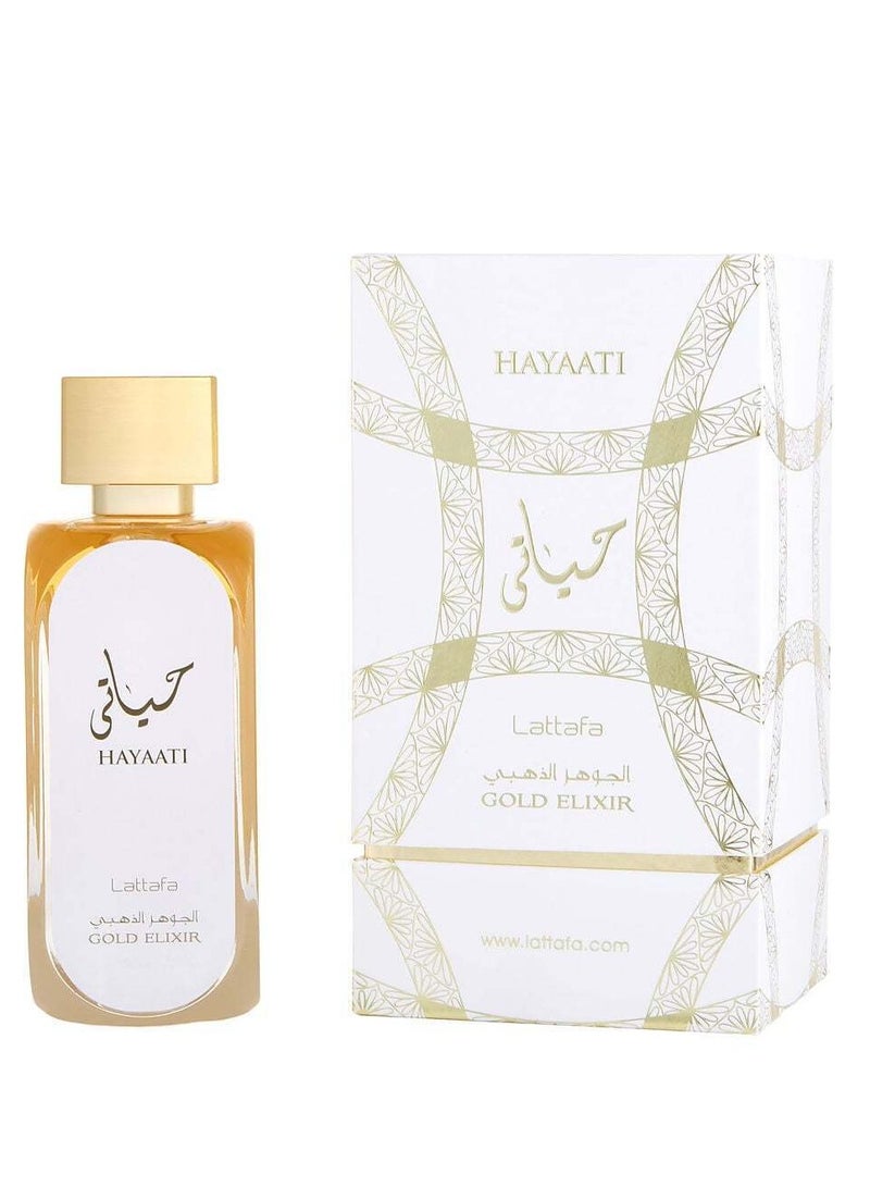 Lattafa Unisex Hayaati Gold Elixir EDP Spray 3.4 oz Fragrances 100ml - Image 2