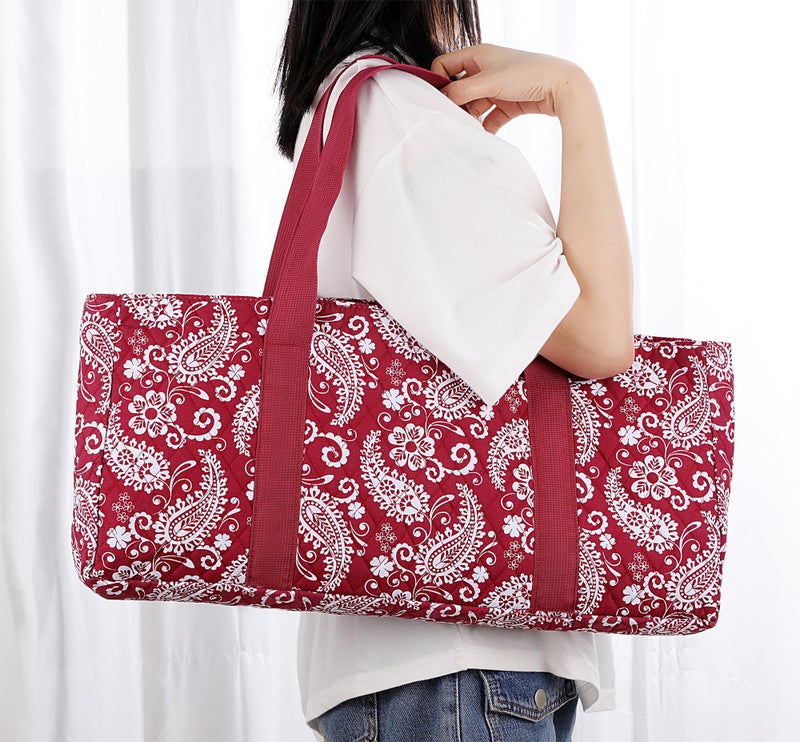 Mose Cafolo American Mahjong Game Set, Red Paisley Carrying Bag,166 Premium White Tiles, All-in-One Color Rack/Pushers, Chips,Wind Indicator, English Manual,Complete Mah jongg, Mahjong Tiles Set - Image 4
