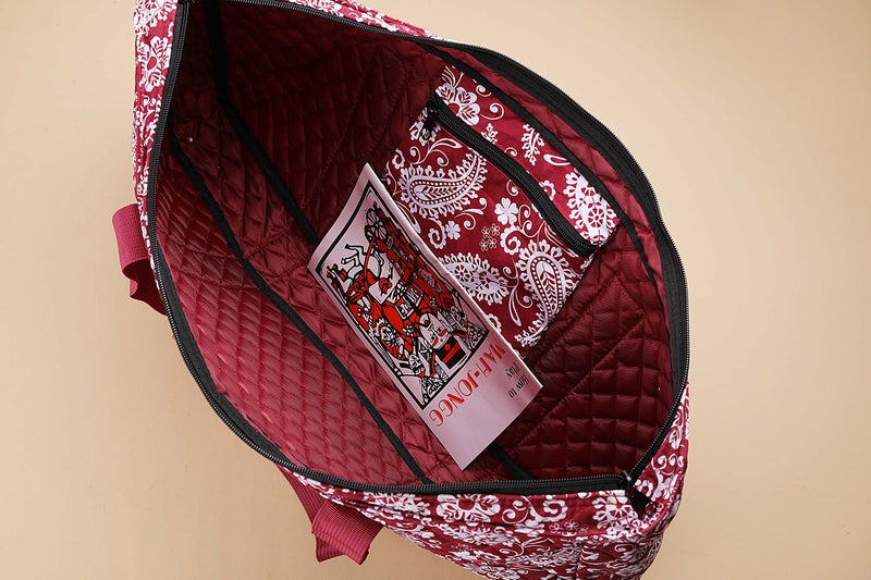 Mose Cafolo American Mahjong Game Set, Red Paisley Carrying Bag,166 Premium White Tiles, All-in-One Color Rack/Pushers, Chips,Wind Indicator, English Manual,Complete Mah jongg, Mahjong Tiles Set - Image 5