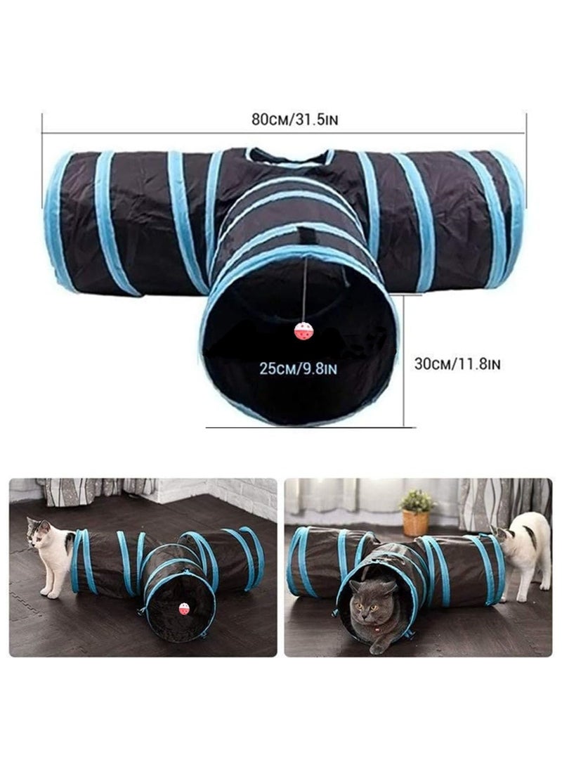 30 Pcs Cat Toys Interactive for Indoor Cats Tunnel Mouse Kitten Toys Cat Feather Teaser Wand Spring Toy - Image 3