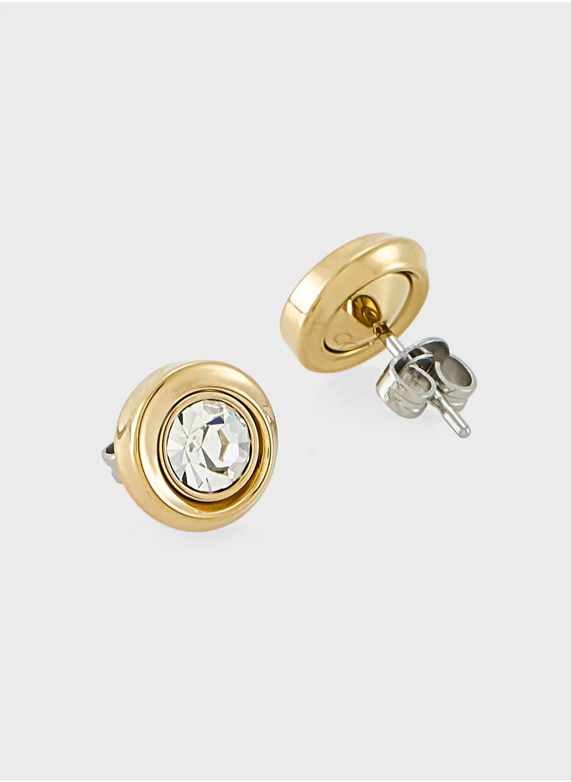 CALVIN KLEIN Twisted Bezel Solitaire Stud