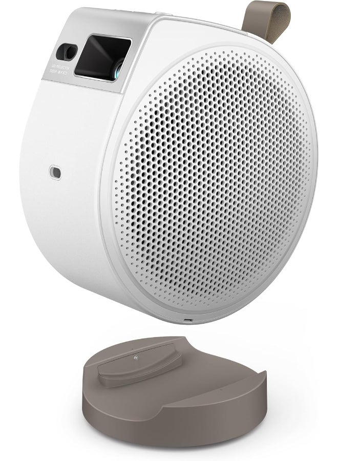 BenQ GV32 1080p Portable LED Projector, Google TV & Netflix, 500 ANSI Lumens, 4K Support, 95% Rec.709 HDR10, 135° Ceiling Projection, 18W Subwoofer Speaker, WiFi, USB-C, HDMI, 2-Year Warranty GV32 White - Image 1
