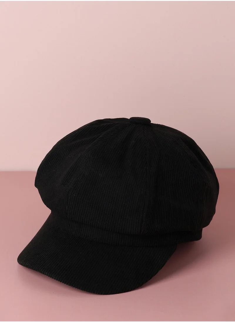 صوص هاوت Black Vintage Newsboy Cap