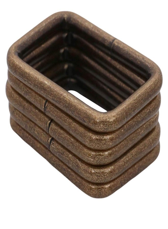 BIKICOCO Rectangle Buckle Ring Metal Non Welded 1.25x0.8 Inch Inside Dimensions Bronze Pack of 10 - Image 4