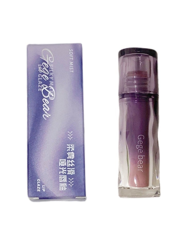 Gege bear 6 Colors Soft Mist Silky Matte Lip Glaze 3g, Waterproof Long Lasting Non-Stick Cup High Pigment Lip Tint for Women 01 Light Milk Peaches - Image 2
