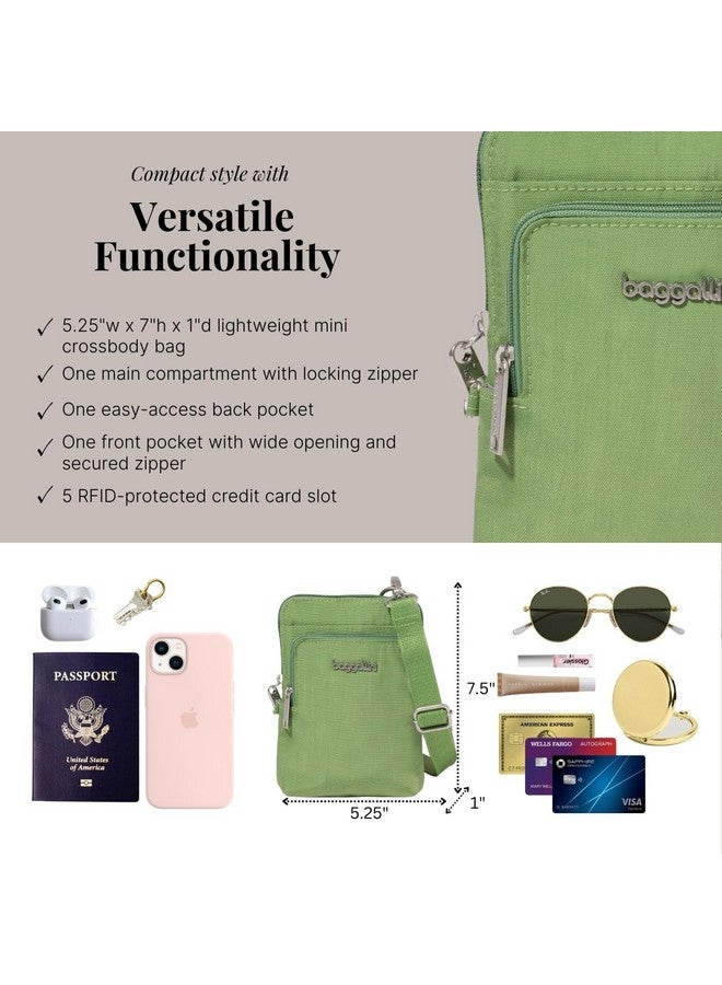 Baggallini Securtex Anti-theft Activity Crossbody Bag for Women - Small Purse Crossbdoy Handbag with Locking Zipper Pull - Image 4