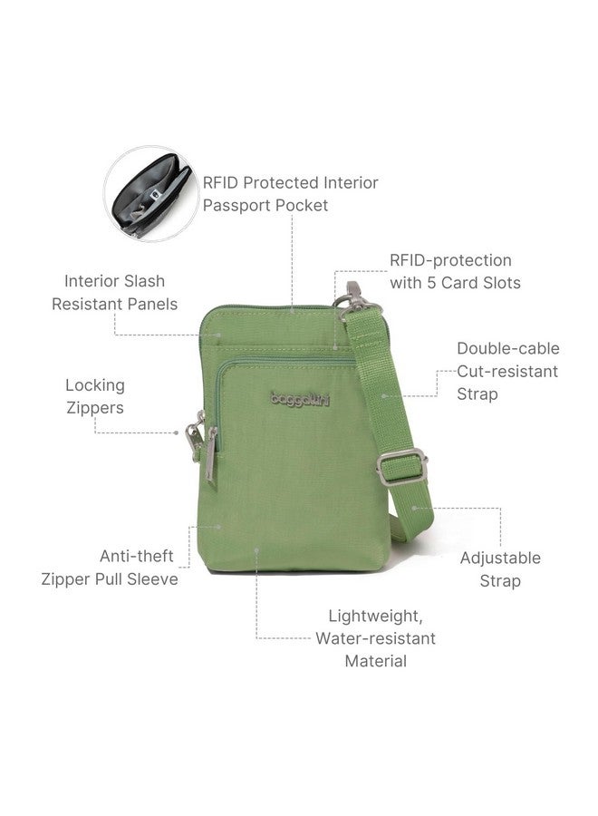 Baggallini Securtex Anti-theft Activity Crossbody Bag for Women - Small Purse Crossbdoy Handbag with Locking Zipper Pull - Image 3