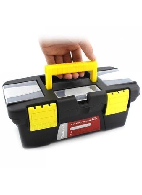 GNOLY Plastic Double Layer Portable Large Capacity Storage Tool Box Mini Hardware Tool Kit Box to Keep Your Organized Tools Screwdriver Wrench Stationary