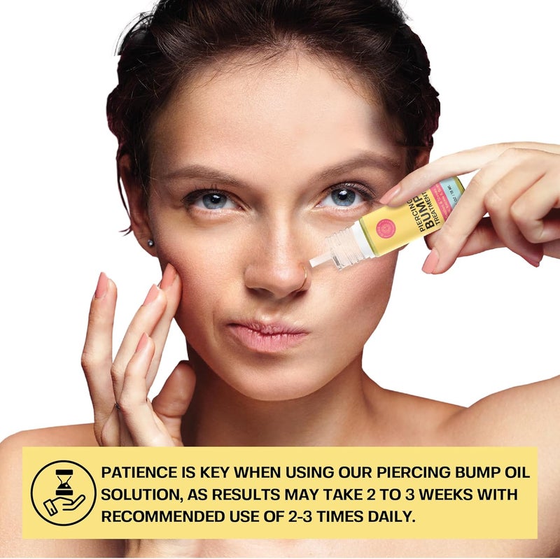 BASE LABORATORIES Piercing Bump & Keloid Bump Removal Solution | Soothing Piercing Aftercare | Bump Keloid Scar Removal | Ear & Nose Piercing Cleaner for Keloid Bumps | Piercing Aftercare Oil | 2PK - Image 5