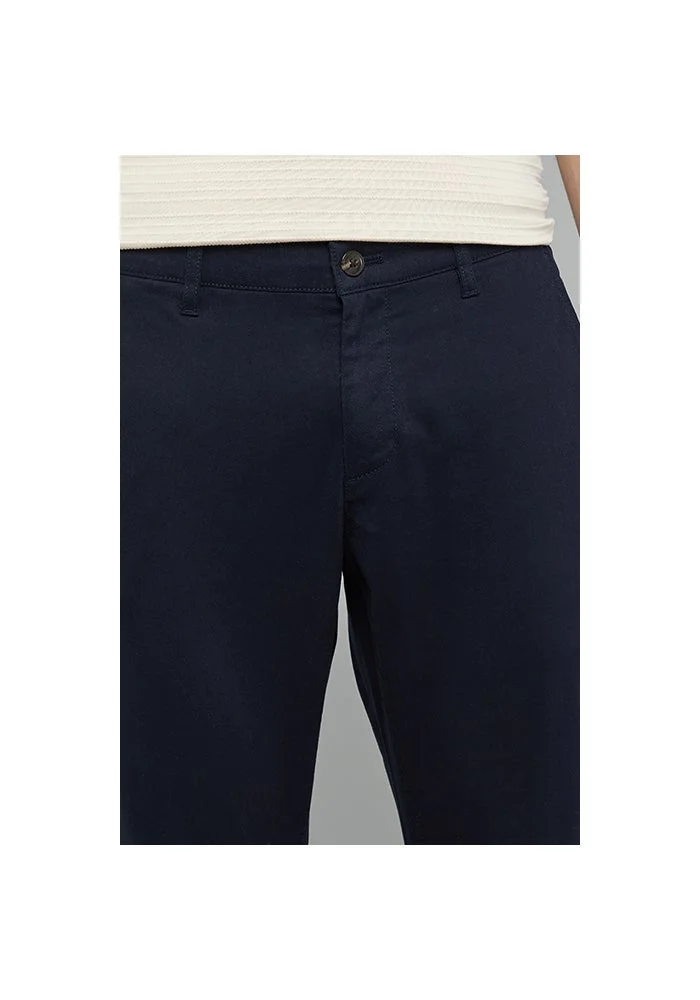 R&b  Solid Slim Fit Pants with Button Closure for Men | Best Price UAE