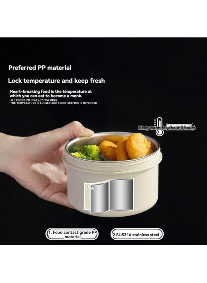 Beauenty Stainless Steel Lunch Box Set 3 Pcs With Thermal Insulated Bag - Image 2