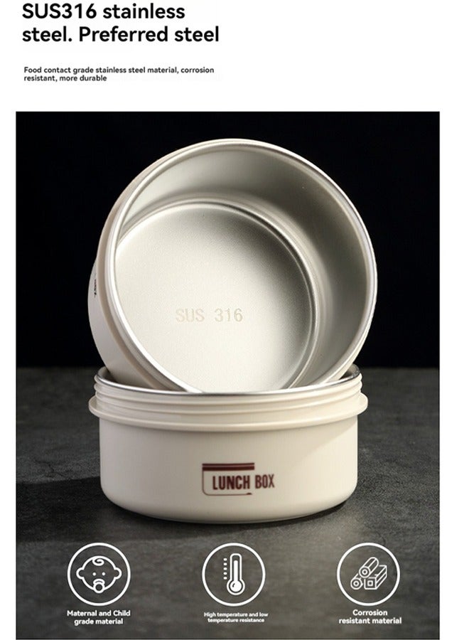 Beauenty Stainless Steel Lunch Box Set 3 Pcs With Thermal Insulated Bag - Image 4