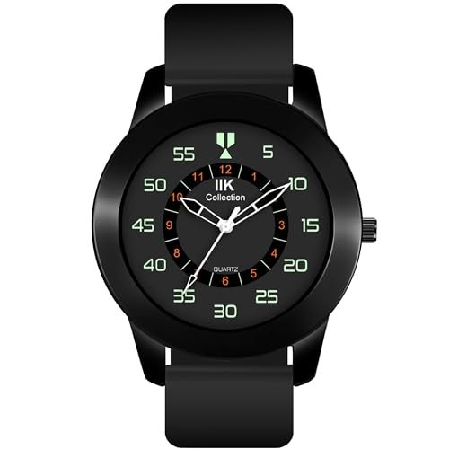 IIK COLLECTION Watches for Men Round Numerical Dial|Long Battery Life/Adjustable Fixable Silicon Strap|Watches for Boys - Image 4