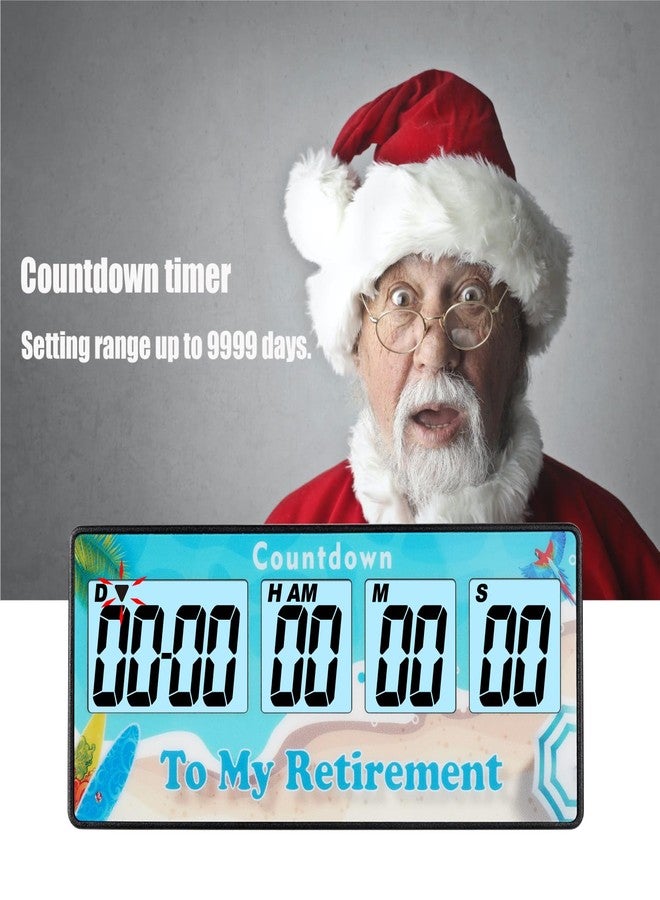 Jayron Reusable and Magnet Countdown Timer 9999 Days Digital Alarm Loud Clock Bedside Reminder, Kitchen Countdown Timer for Event Reminder Baby Retirement Cooking Pregnancy Wedding Christmas (Blue) - Image 2