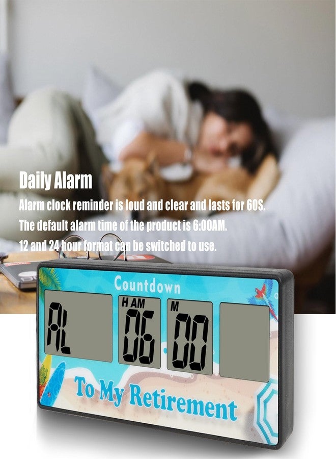 Jayron Reusable and Magnet Countdown Timer 9999 Days Digital Alarm Loud Clock Bedside Reminder, Kitchen Countdown Timer for Event Reminder Baby Retirement Cooking Pregnancy Wedding Christmas (Blue) - Image 4
