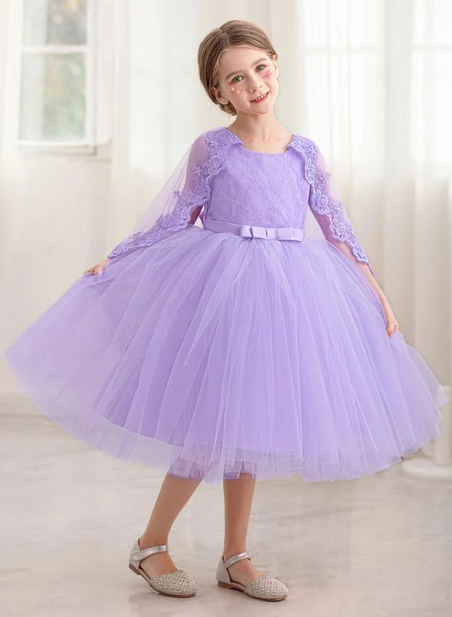 Take Two Lace Bodice Tulle Dress